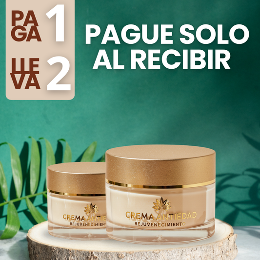 COMPRA 1 Y LLEVA 2 - Crema Rejuvenecedora y Anti-Envejecimiento - PAGUE AL RECIBIR